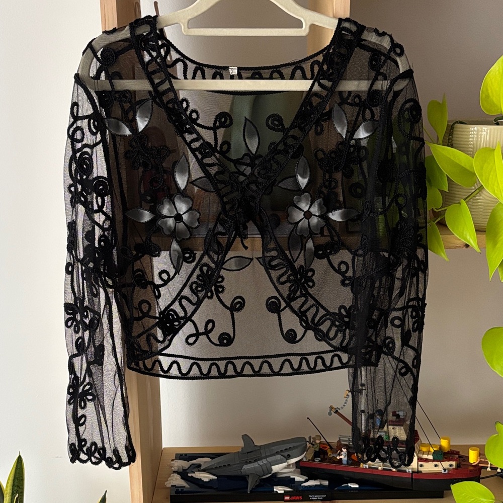 Vintage Fairy Mesh Micro Cardigan